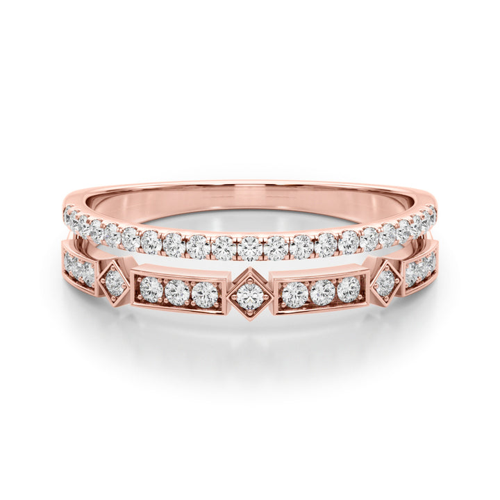 1/5 ct tw Lab Diamond Lab Grown Diamond Fashion Band