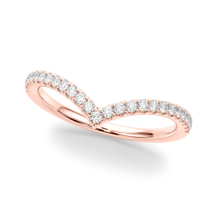 1/5 ct tw Lab Diamond Lab Grown Diamond Chevron Band