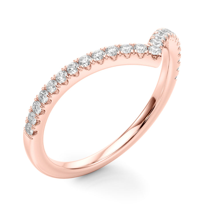 1/5 ct tw Lab Diamond Lab Grown Diamond Chevron Band