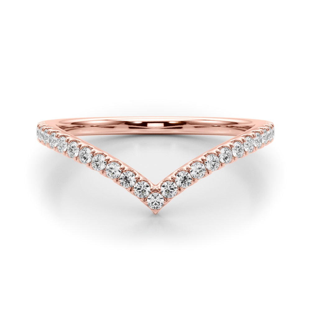 1/5 ct tw Lab Diamond Lab Grown Diamond Chevron Band