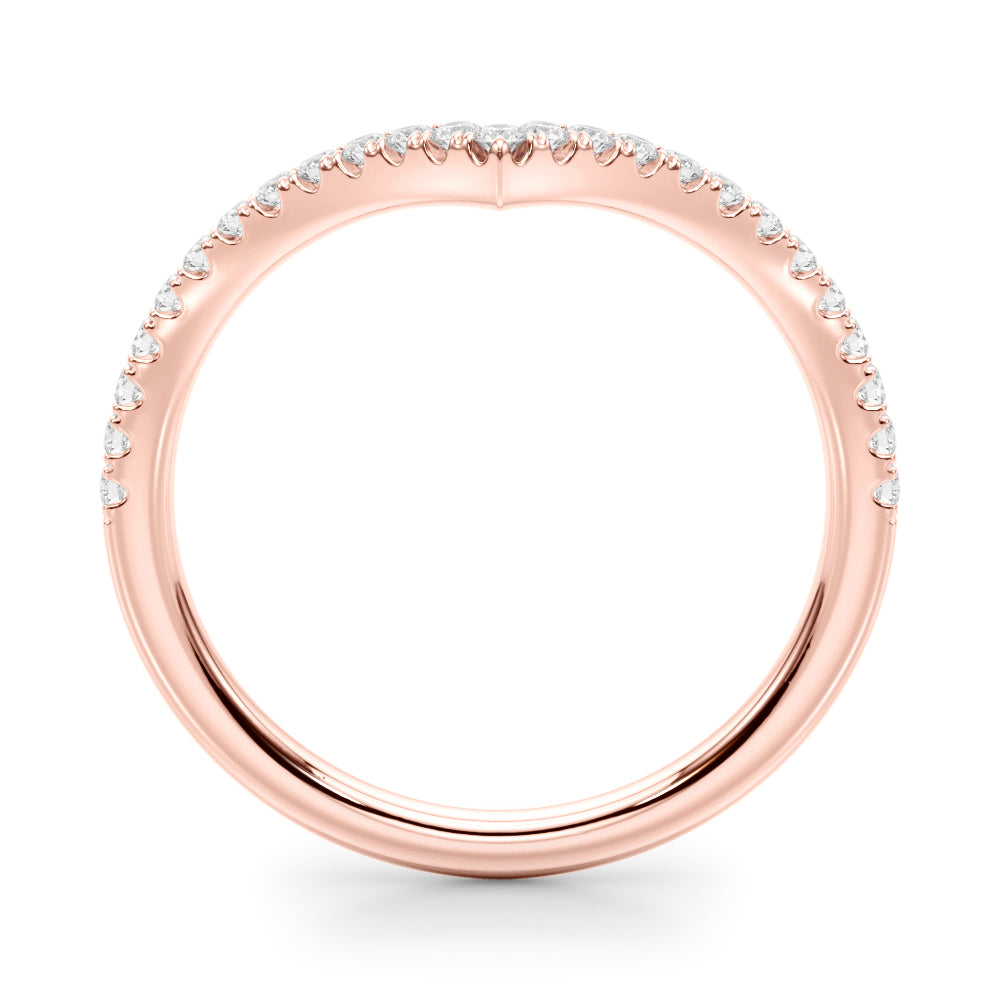 1/5 ct tw Lab Diamond Lab Grown Diamond Chevron Band