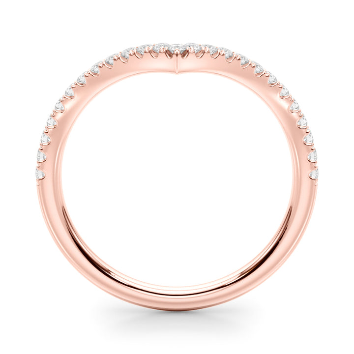 1/5 ct tw Lab Diamond Lab Grown Diamond Chevron Band