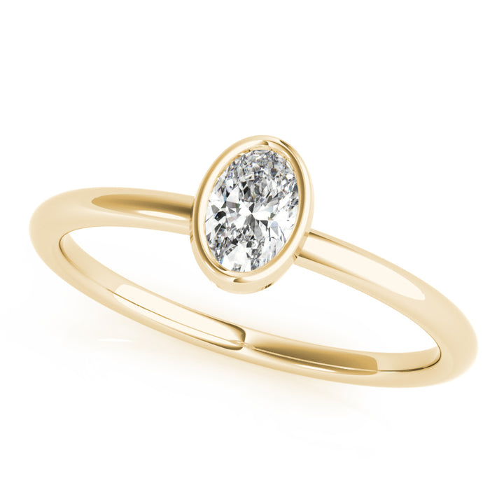 1/4 ct tw Lab Diamond Lab Grown Diamond Solitaire Stack Oval