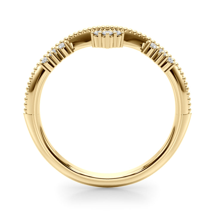 1/15 ct tw Lab Diamond Lab Grown Diamond Chevron Diamond Band