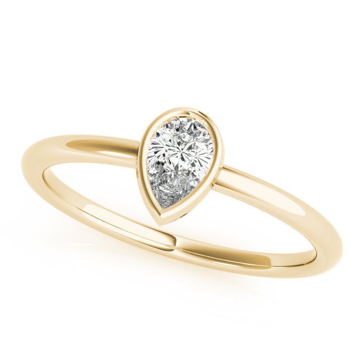 1/4 ct tw Lab Diamond Lab Grown Diamond Solitaire Stack Pear Shape