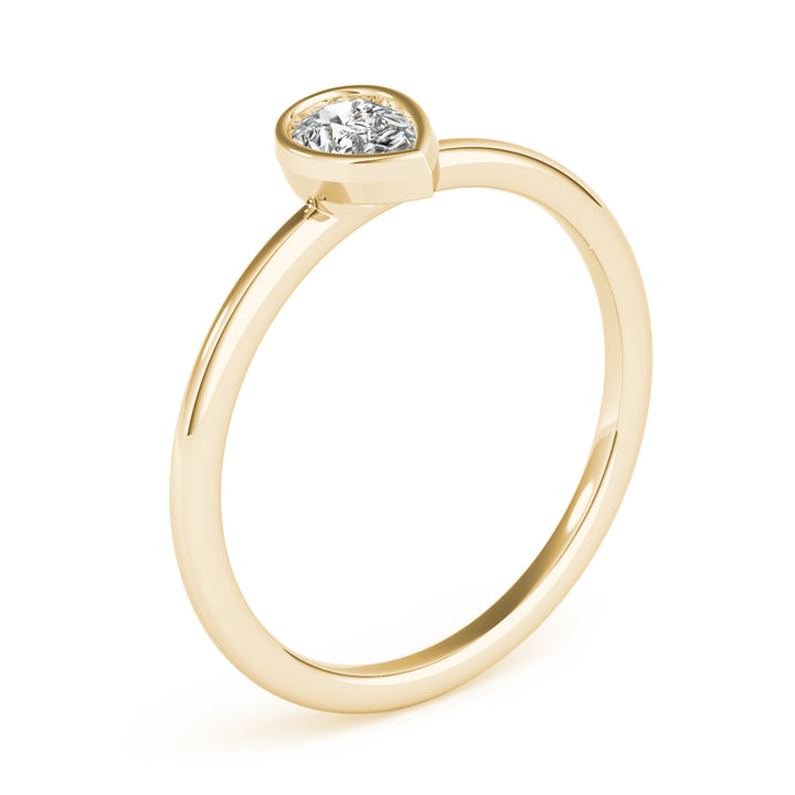 1/4 ct tw Lab Diamond Lab Grown Diamond Solitaire Stack Pear Shape