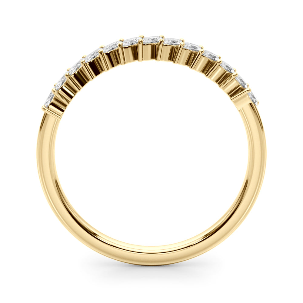 3/8 ct tw Lab Diamond Lab Grown Diamond Band Marquise