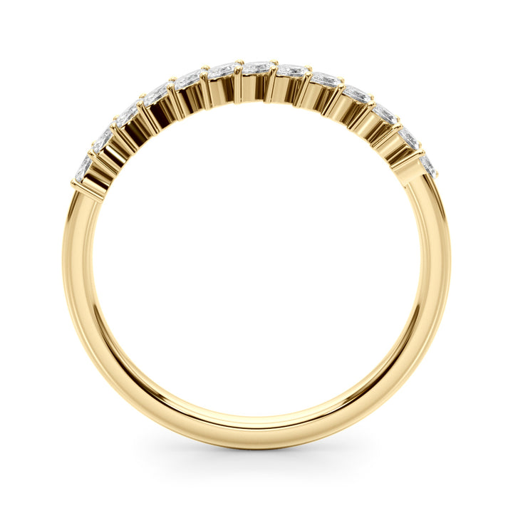 3/8 ct tw Lab Diamond Lab Grown Diamond Band Marquise