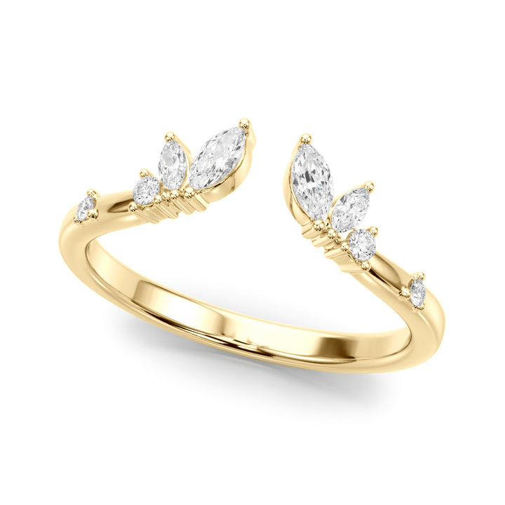 1/4 ct tw Lab Diamond Lab Grown Diamond Fashion Ring Marquise & Round