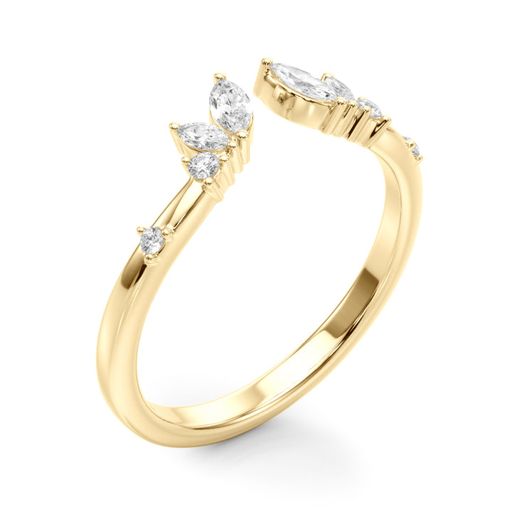 1/4 ct tw Lab Diamond Lab Grown Diamond Fashion Ring Marquise & Round