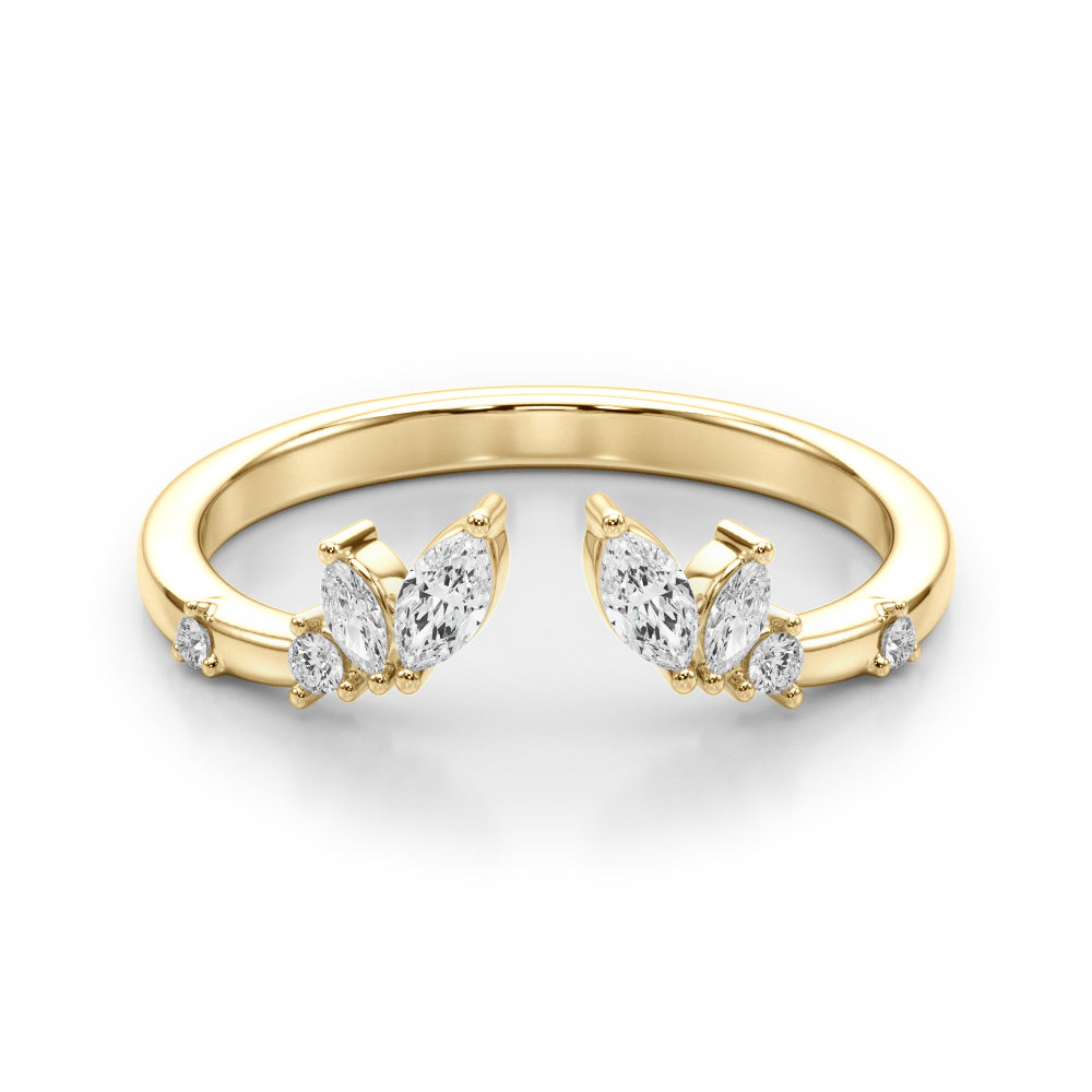 1/4 ct tw Lab Diamond Lab Grown Diamond Fashion Ring Marquise & Round