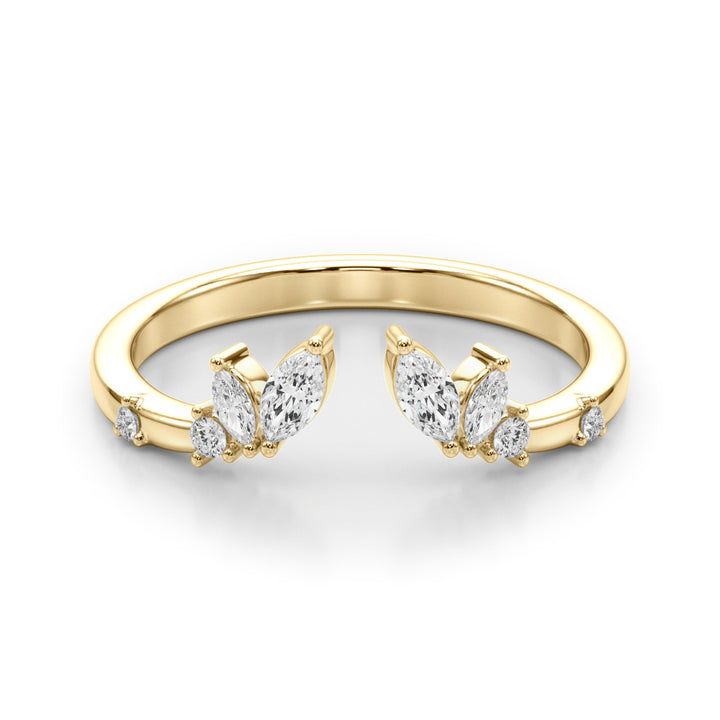 1/4 ct tw Lab Diamond Lab Grown Diamond Fashion Ring Marquise & Round