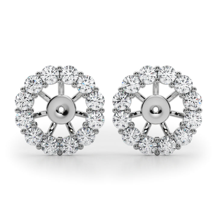 3/4 ct tw Lab Diamond Lab Grown Diamond Earring Jacket For 1.0 Ct