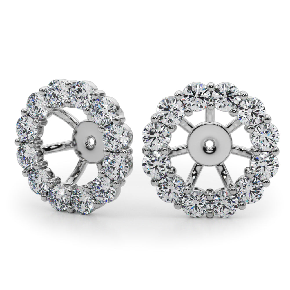 7/8 ct tw Lab Diamond Lab Grown Diamond Earring Jacket For 2.0 Ct