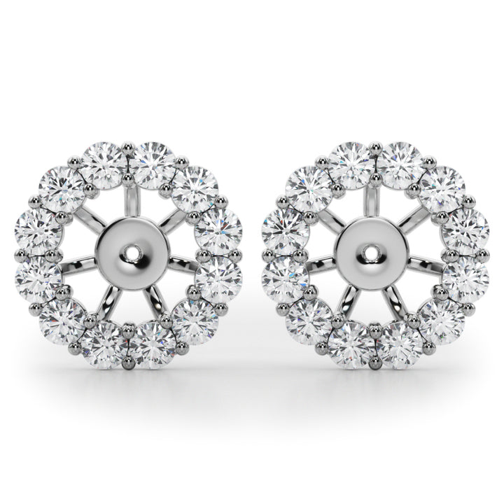 7/8 ct tw Lab Diamond Lab Grown Diamond Earring Jacket For 2.0 Ct