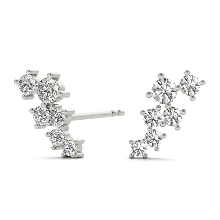 1/4 ct tw Lab Diamond Lab Grown Diamond Fashion Earrings Round