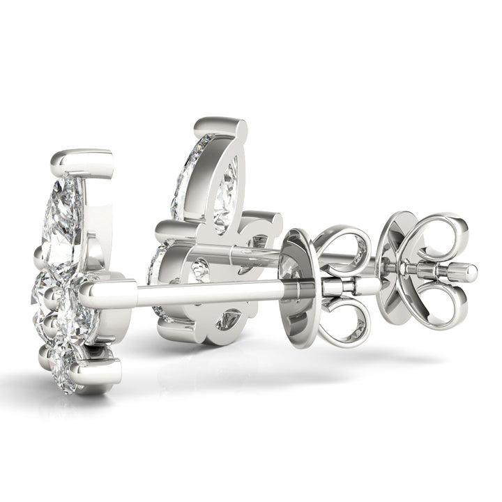 1 ct tw Lab Diamond Lab Grown Diamond Earrings Marquise & Round
