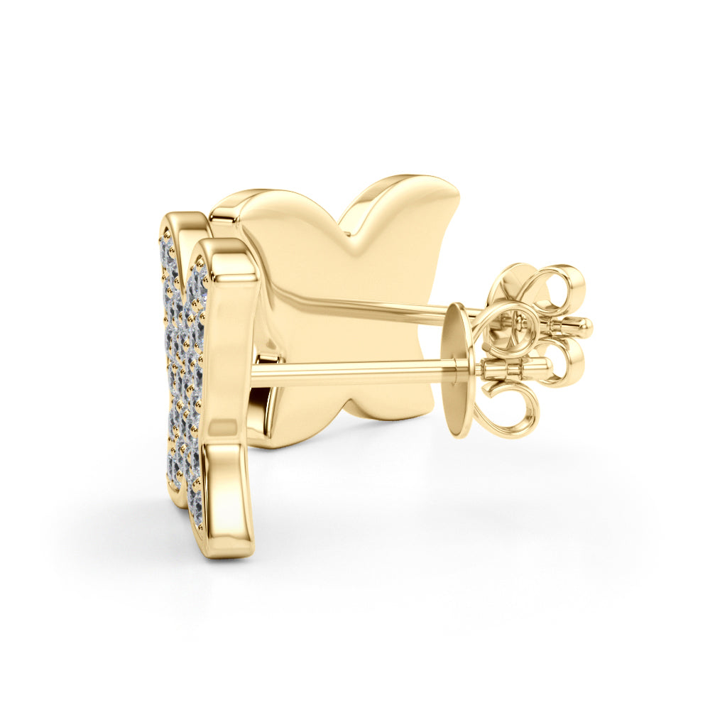 5/8 ct tw Lab Diamond Lab Grown Diamond Butterfly Earrings