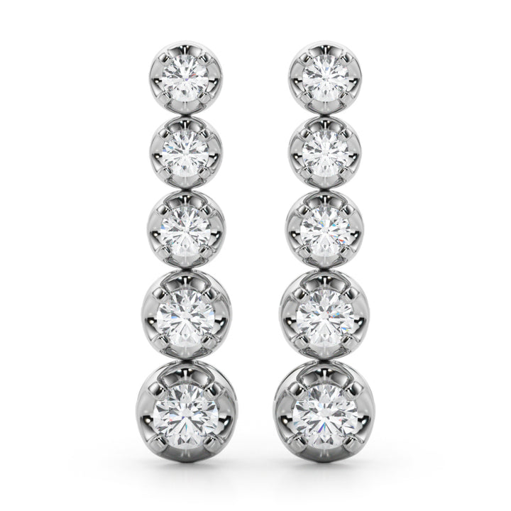 7/8 ct tw Lab Diamond Lab Grown Diamond Earrings