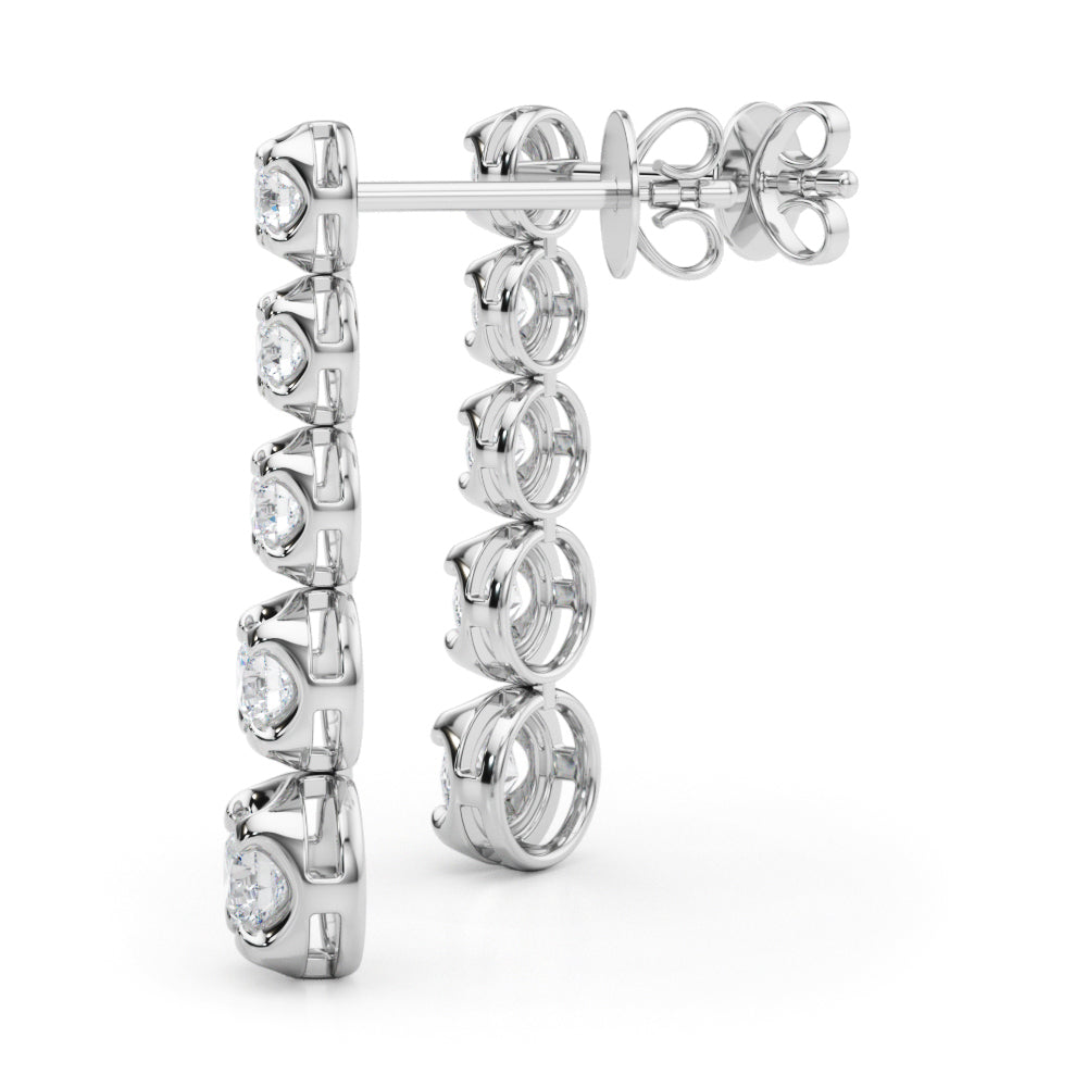 7/8 ct tw Lab Diamond Lab Grown Diamond Earrings