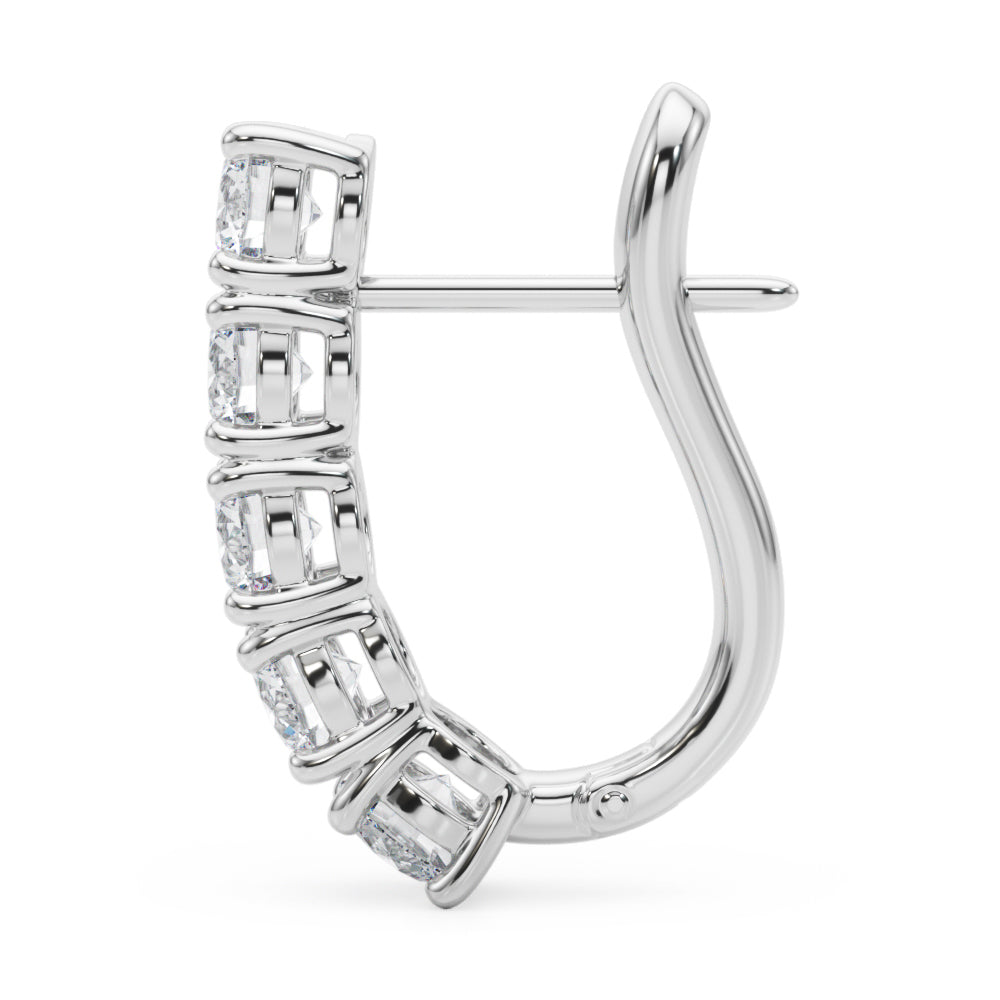2 ct tw Lab Diamond Lab Grown Diamond Earrings Omega Backs