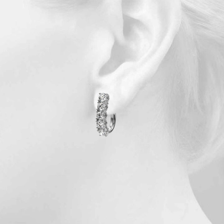 2 ct tw Lab Diamond Lab Grown Diamond Earrings Omega Backs