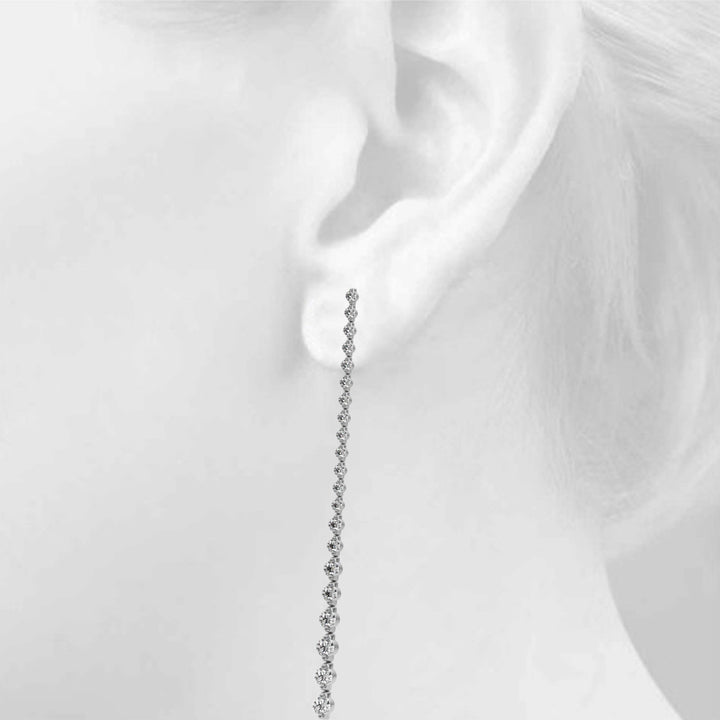 4 1/2 ct tw Lab Diamond Lab Grown Diamond Earrings