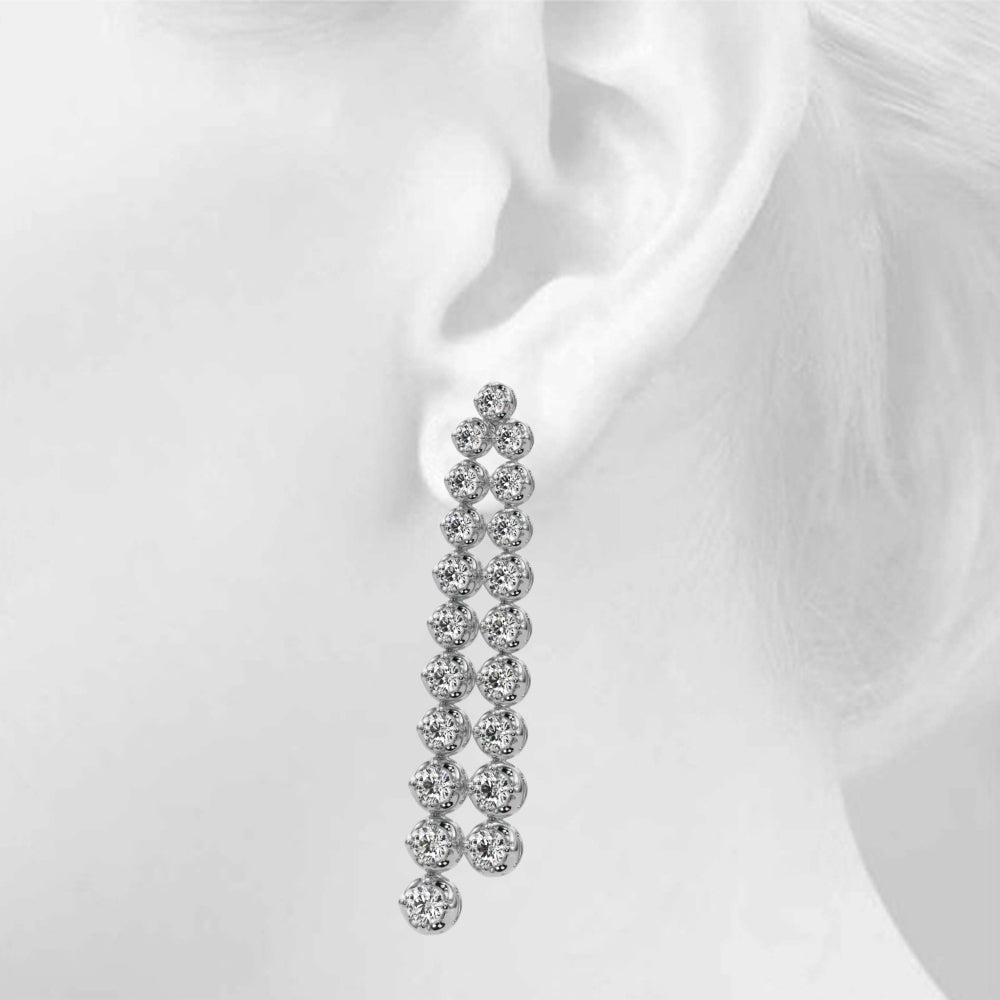 4 1/2 ct tw Lab Diamond Lab Grown Diamond Earrings