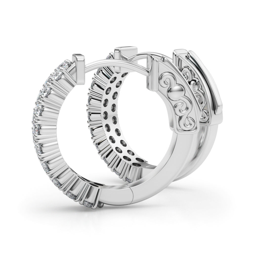1 1/8 ct tw Lab Diamond Lab Grown Diamond Double Row Vault Lock