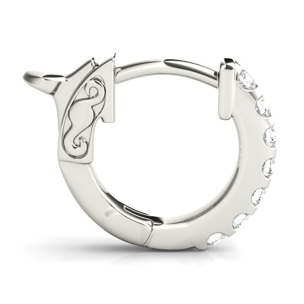 1/4 ct tw Lab Diamond Lab Grown Diamond 1 Row Hoop
