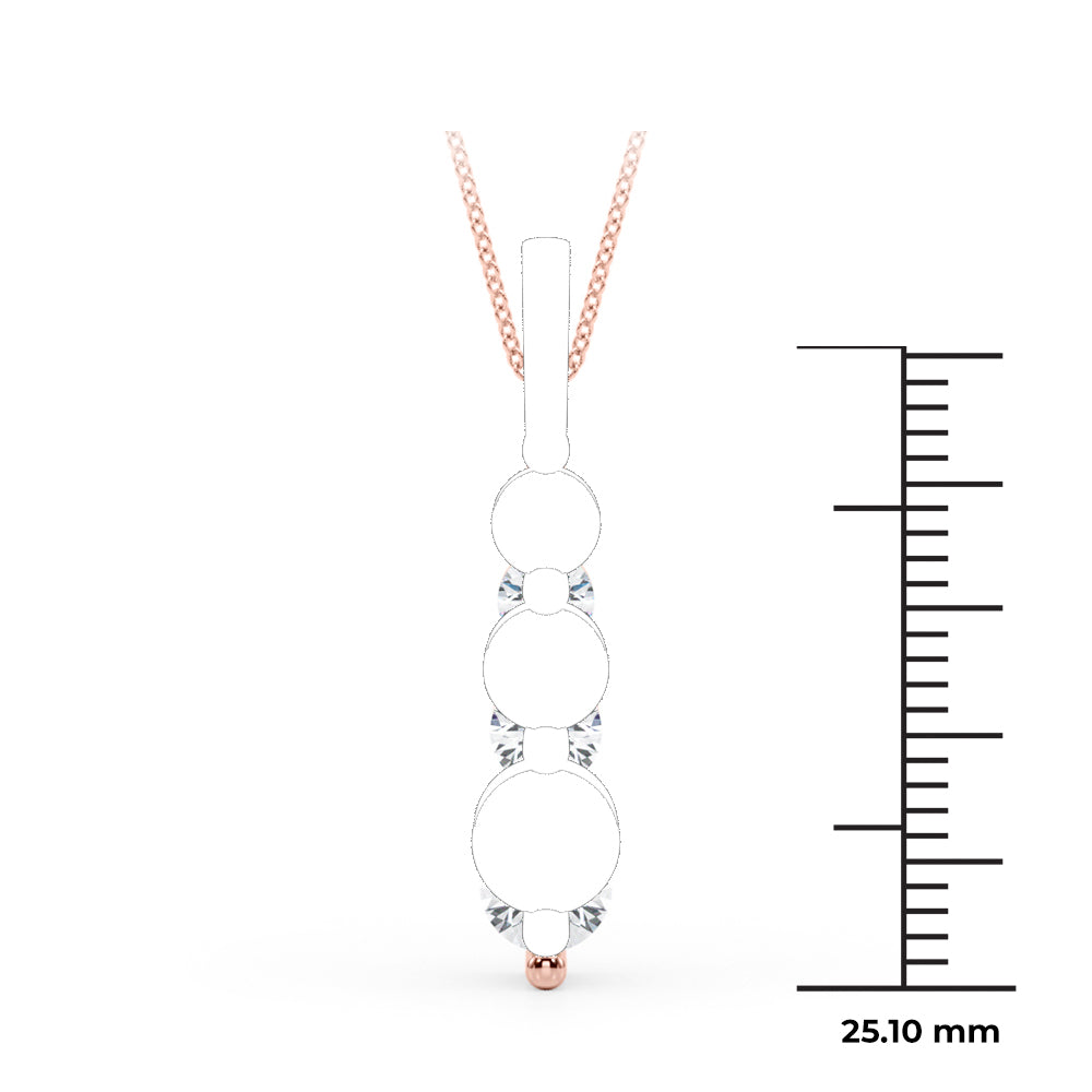 2 ct tw Lab Diamond Lab Grown Diamond Necklace
