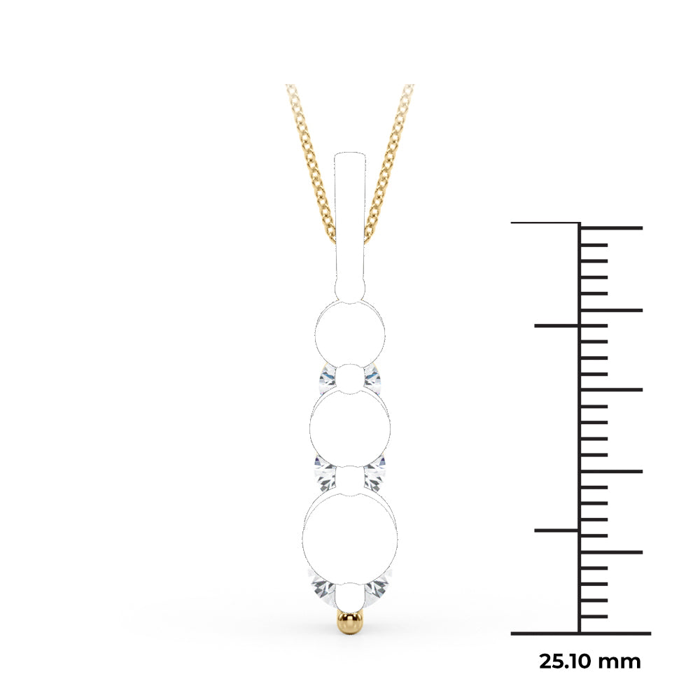 2 ct tw Lab Diamond Lab Grown Diamond Necklace