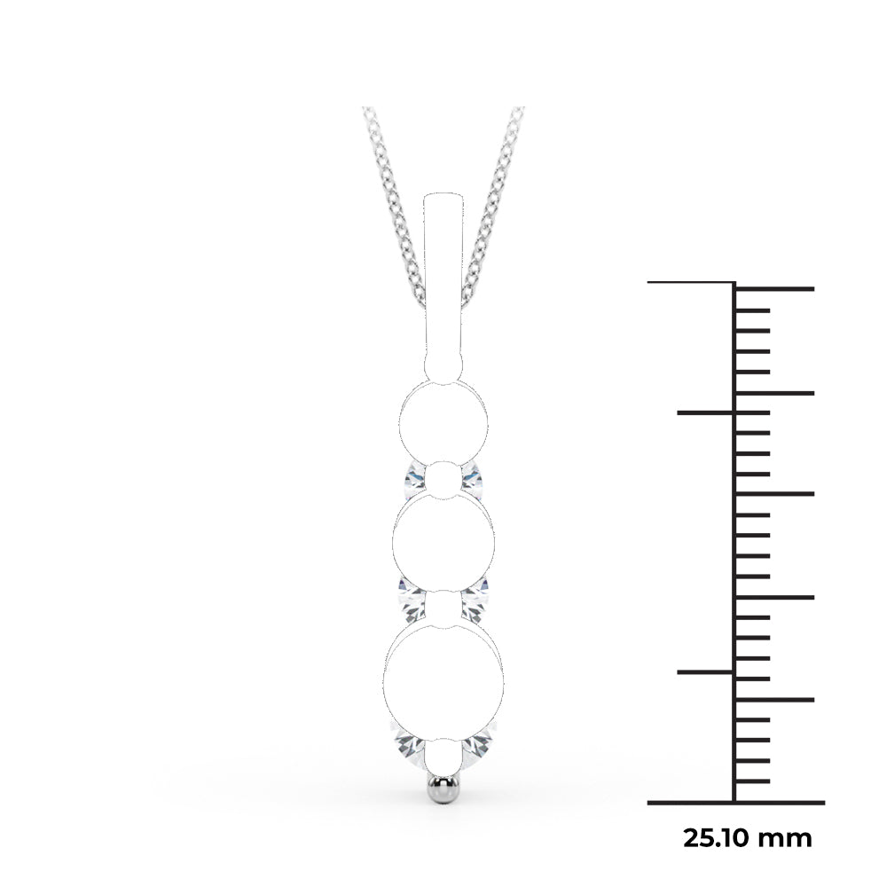 2 ct tw Lab Diamond Lab Grown Diamond Necklace