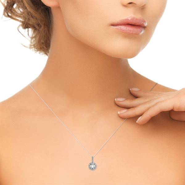 7/8 ct tw Lab Diamond Lab Grown Diamond Necklace