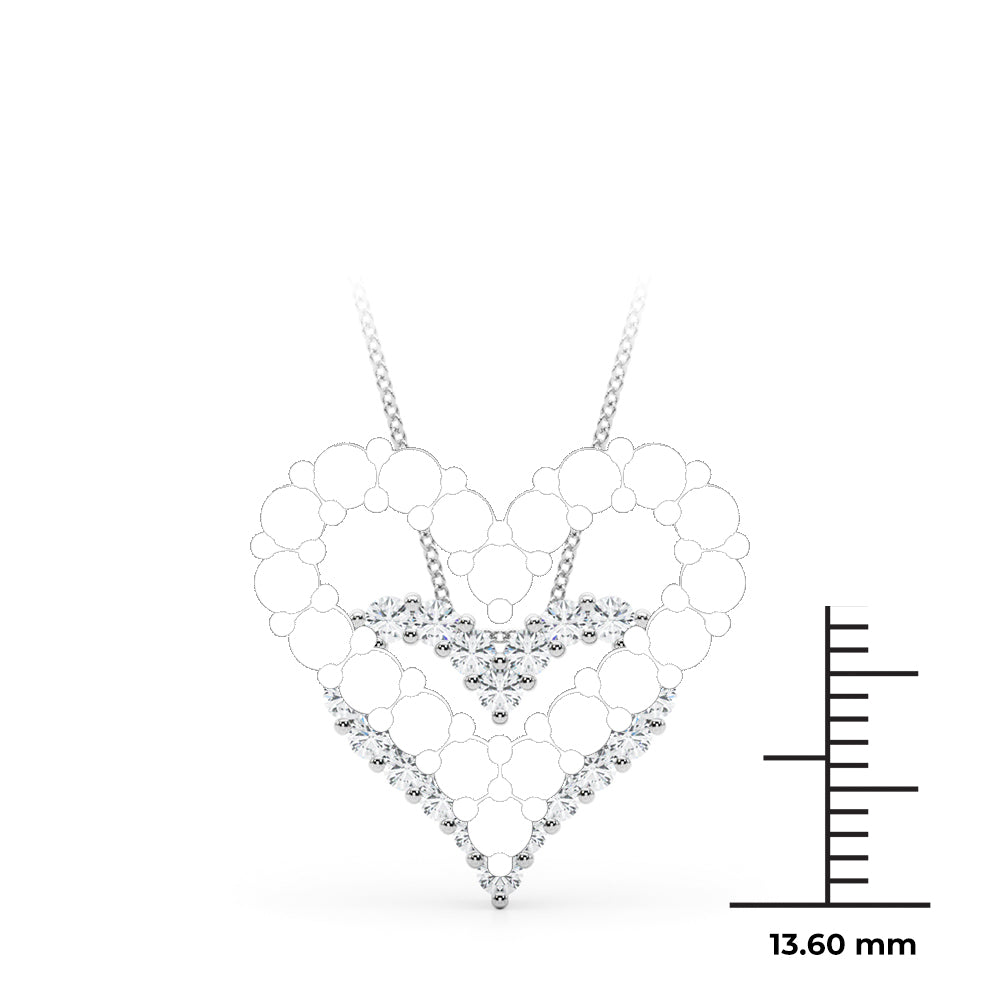 1/2 ct tw Lab Diamond Lab Grown Diamond Necklace