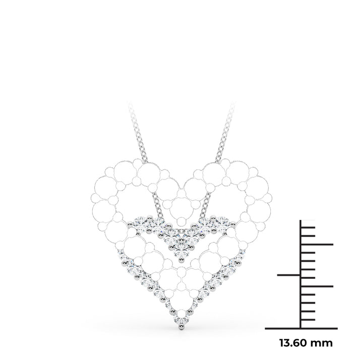 1/2 ct tw Lab Diamond Lab Grown Diamond Necklace