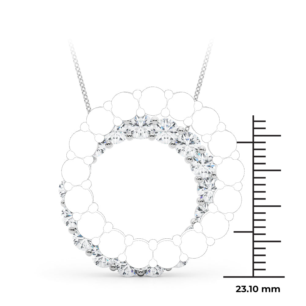 2 ct tw Lab Diamond Lab Grown Diamond Necklace