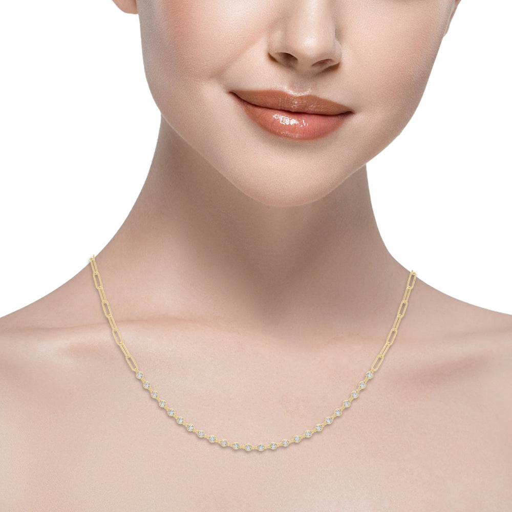 1 3/8 ct tw Lab Diamond Lab Grown Diamond Necklace
