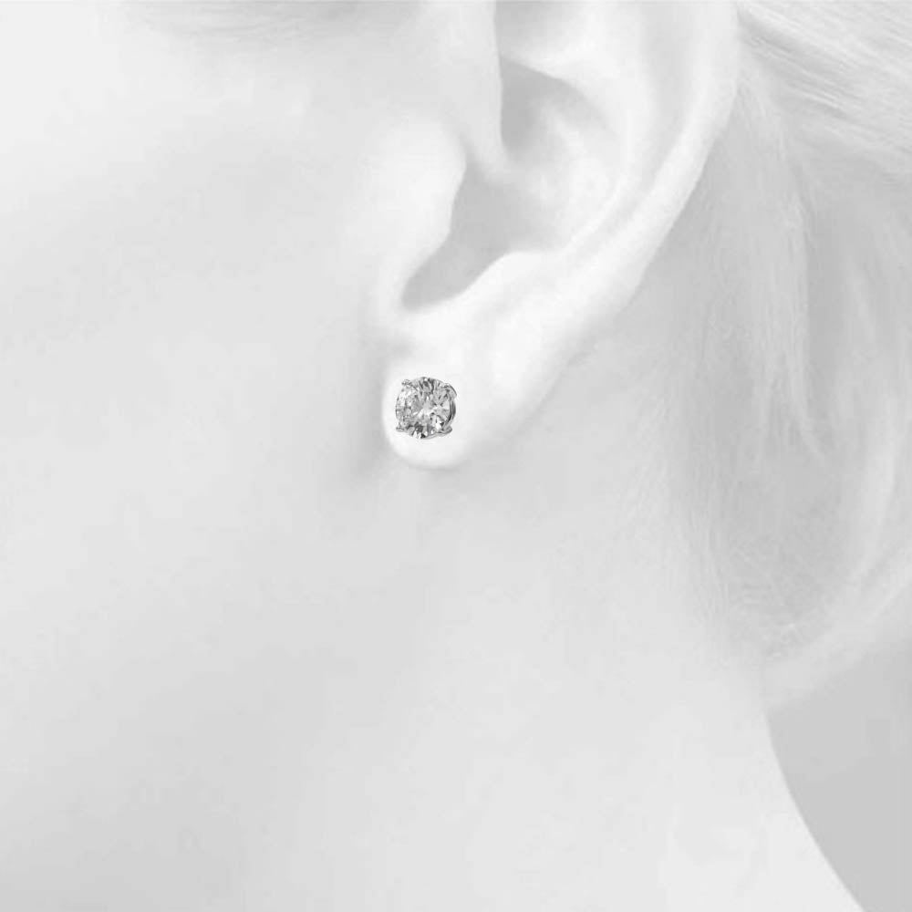 1/2 ct tw Lab Diamond (1/2 Cttw) 1/4 Ct 3Pr Wire  Ear