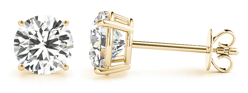 4 ct tw Lab Diamond (4 Cttw) 2Ct 4 Prong Wire Stud Earring