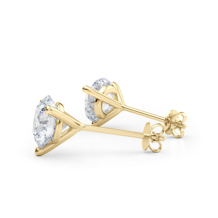 4 ct tw Lab Diamond 3Prong Wire Stud Earring