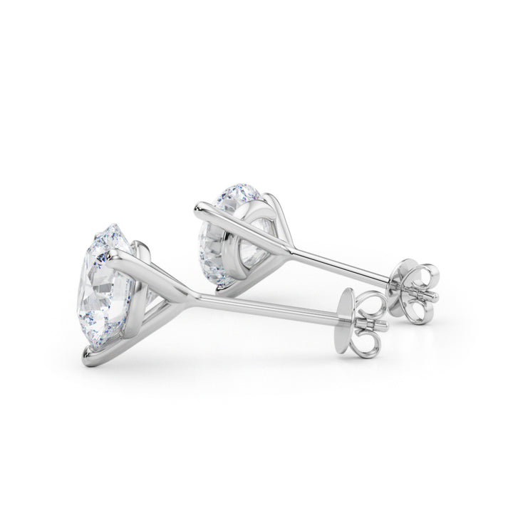 4 ct tw Lab Diamond (4 Cttw) 2Ct 3Prong Wire Stud Earring