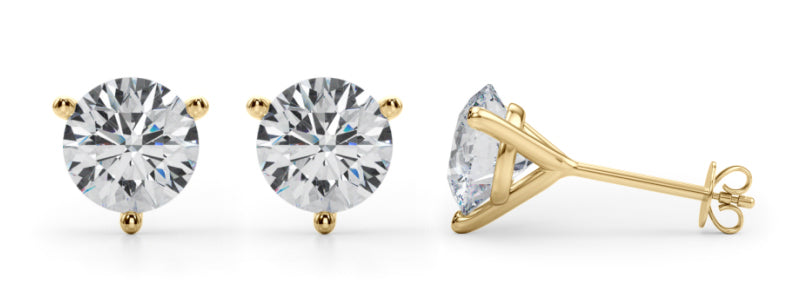 5 ct tw Lab Diamond (4 Cttw) 2Ct 3Prong Wire Stud Earring