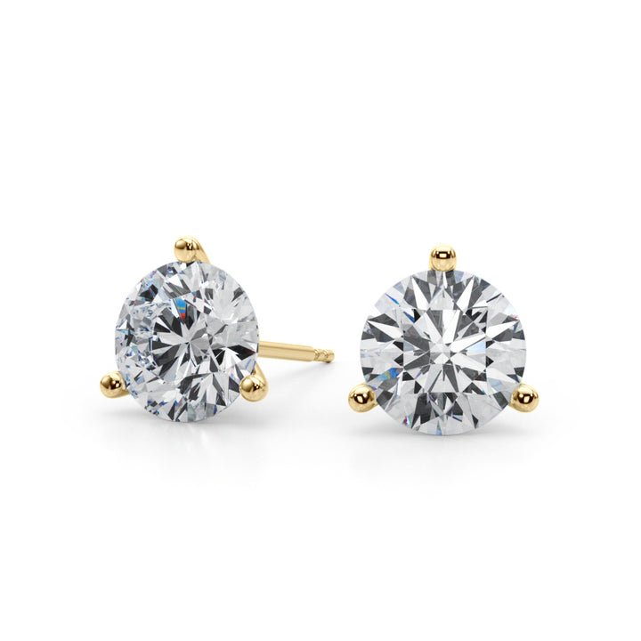 5 ct tw Lab Diamond (4 Cttw) 2Ct 3Prong Wire Stud Earring