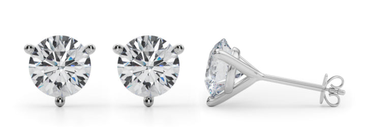 5 ct tw Lab Diamond (4 Cttw) 2Ct 3Prong Wire Stud Earring