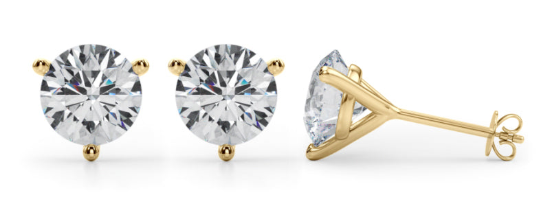 6 ct tw Lab Diamond (4 Cttw) 2Ct 3 Prong Wire Stud Earring
