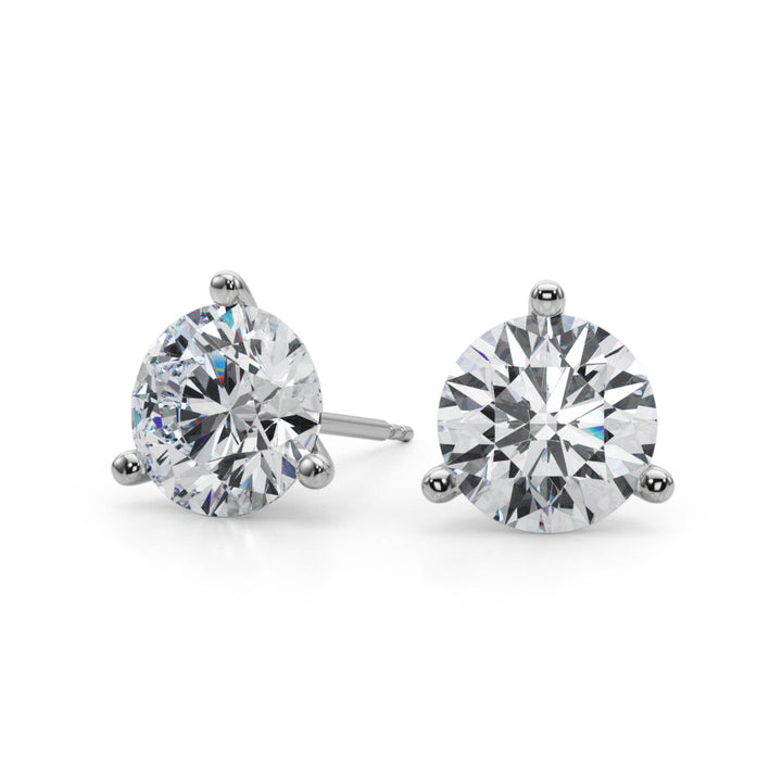 6 ct tw Lab Diamond (4 Cttw) 2Ct 3 Prong Wire Stud Earring