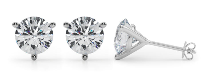 6 ct tw Lab Diamond (4 Cttw) 2Ct 3 Prong Wire Stud Earring