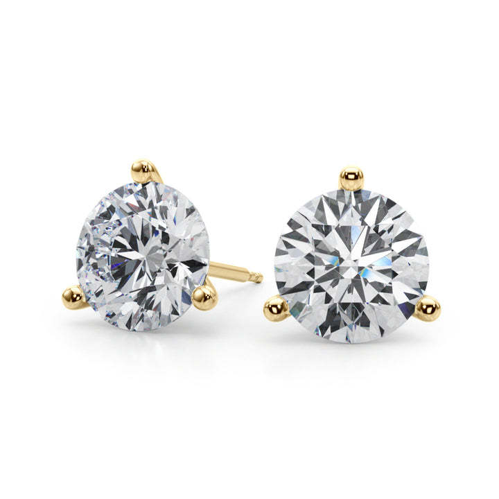8 ct tw Lab Diamond (4 Cttw) 2Ct 3Prong Wire Stud Earring