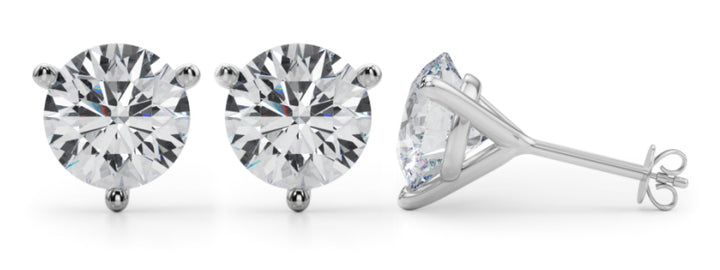 8 ct tw Lab Diamond (4 Cttw) 2Ct 3Prong Wire Stud Earring